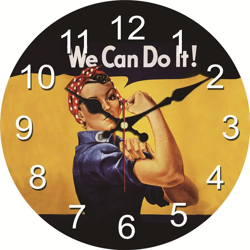 Карта мира настенные часы, не тикающие деревянные картонные настенные часы для дома, кухни, офиса, бесшумные настенные часы для декора - Цвет: Woman Wall Clock 27