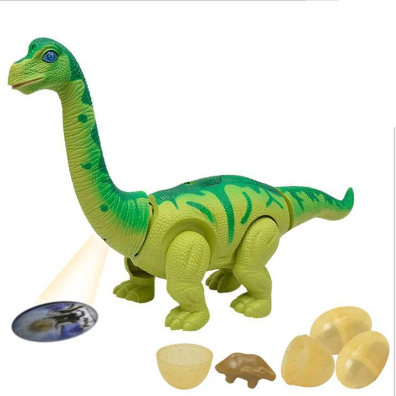 Динозавр робот игрушка игры электронные откладывать яйца Brachiosaurus Электрический ходячий динозавр игрушечные лошадки подарок для домашних