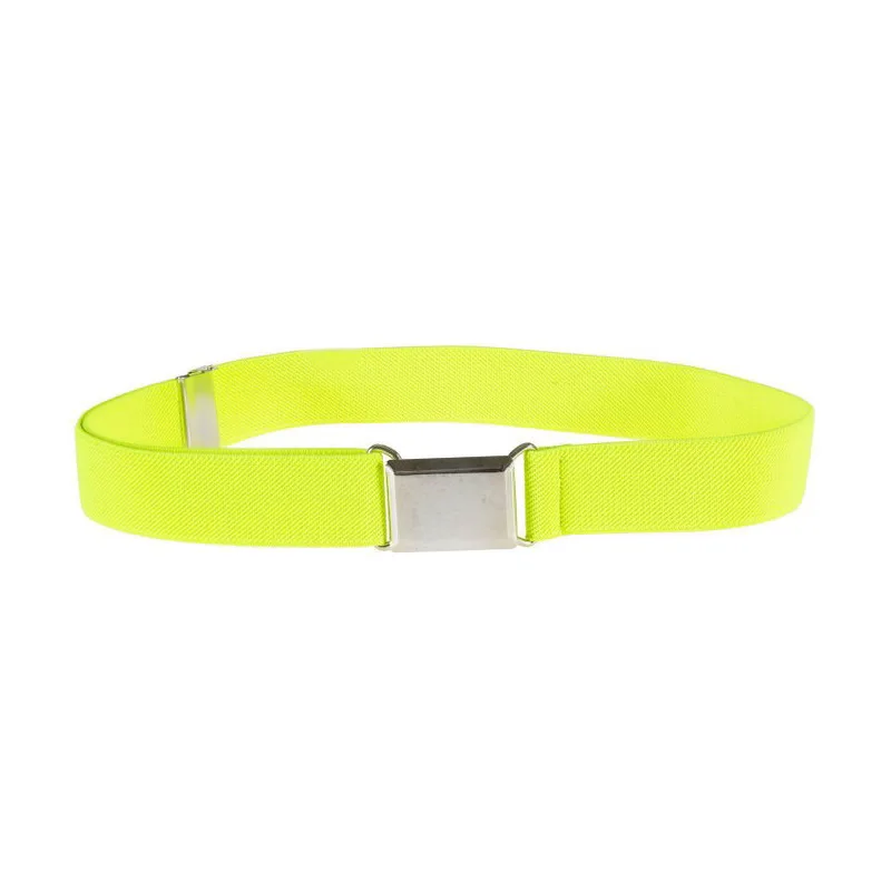 fluorescent green Эластичные штаны с регулируемым поясом и пряжкой для маленьких мальчиков и девочек - Цвет: fluorescent green