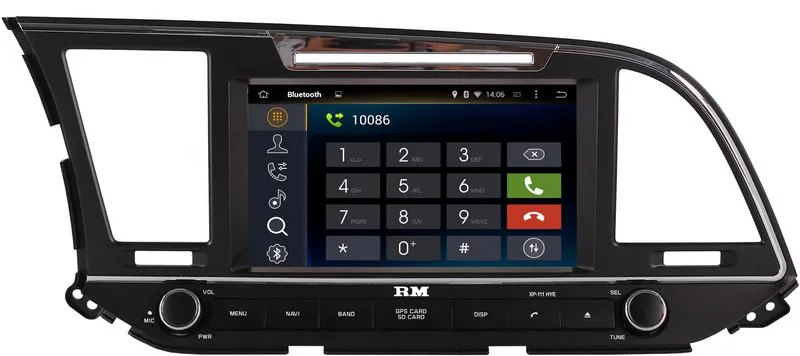 Clearance Android 7.1 Head Unit Car DVD Player for Hyundai Elantra 2016 with GPS Navigation Radio BT USB AUX WIFI Stereo 4Core+2G 1024*600 4