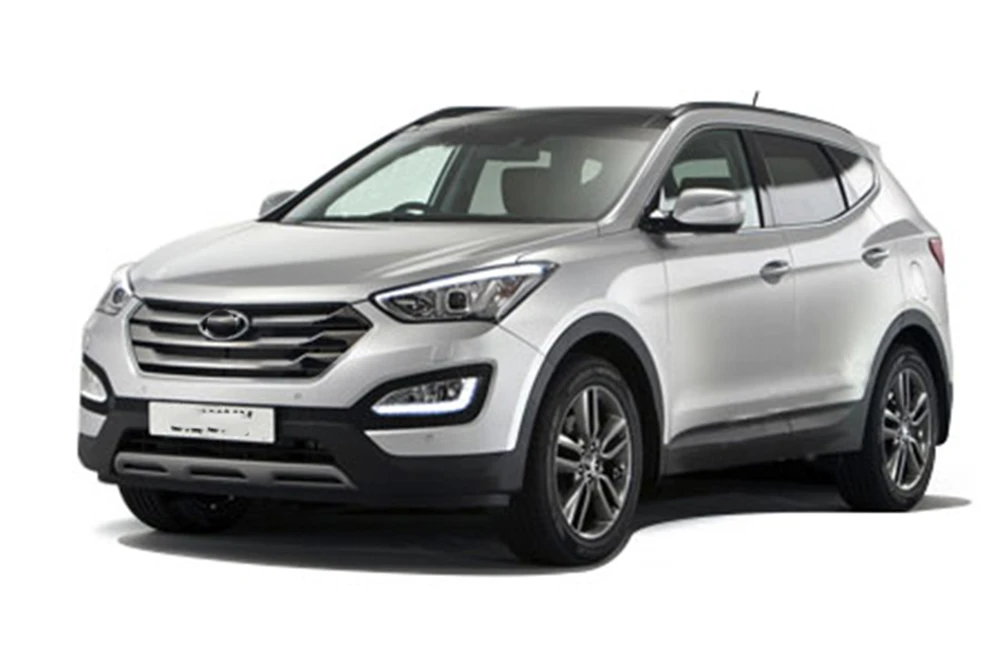 Автомобильный мигающий 2 шт. DRL для hyundai Santa Fe IX45 2013, дневной ходовой светильник для вождения, противотуманная фара, релейный светодиодный светильник на день