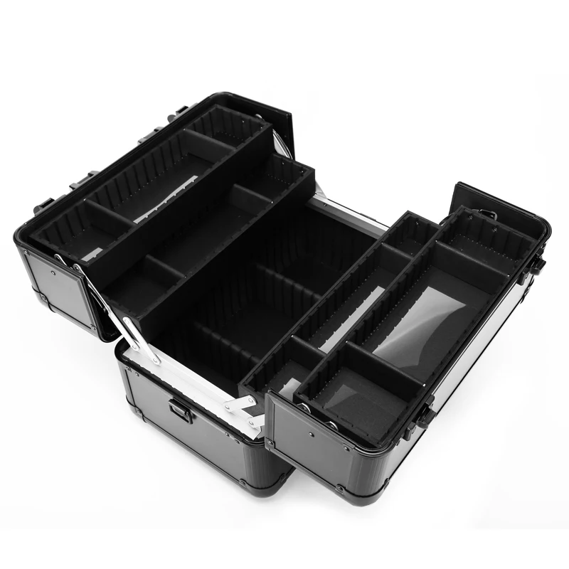 Hot Sale Professional Aluminium alloy Make up Box Makeup Case Beauty Case Cosmetic Bag Multi Tiers Lockable Jewelry Box Hot Sale Professional Aluminium alloy Make up Box Makeup Case Beauty Case Cosmetic Bag Multi Tiers Lockable Jewelry Box