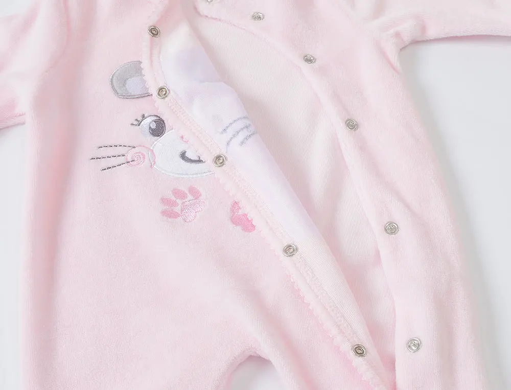 Cotton Baby Footies Onesies Kawaii Cartoon Long Sleeve with Socks Super Soft Baby Clothes 2019 Spring New Fashion Kid Clothes (3)