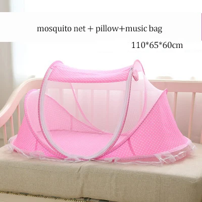 Абсолютно новое постельное белье для новорожденных малышей сетка от комаров для детской кроватки сетка от насекомых безопасная сетка Багги складные сетки детская палатка - Цвет: 1