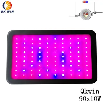 

Qkwin 900W Double Chips LED Grow Light 90x10W Full Spectrum 410-730nm For Indoor Plants and Flower Very High Yield dropshipping