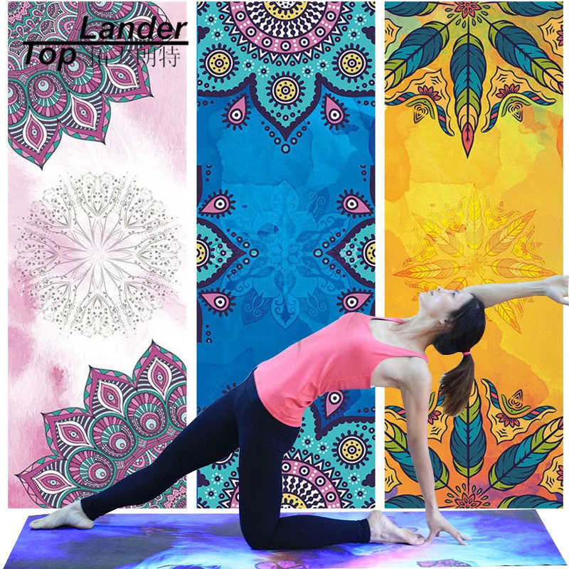 Yoga Mat Towel Microfiber Non Slip Ultra Absorbent Towel Sport Fitness