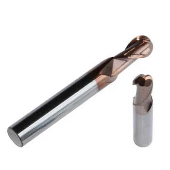 

Top quality 1mm 2mm 3mm 4mm 6mm 8mm 10mm 2 Flutes HRC55 Tungsten Carbide ball nose End Mills Spiral Bits CNC Endmill Router Bits