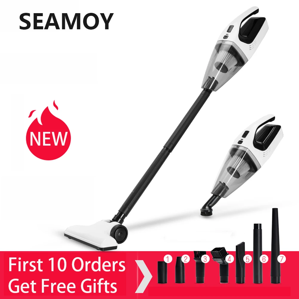Seamoy 2 In 1 Handheld Cordless Vacuum Cleaner Strong Suction Dust