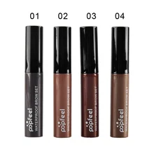 Popfeel косметика 4 цвета на выбор водостойкая краска тушь для бровей, Крем гель для бровей Макияж набор сделать его естественным густым