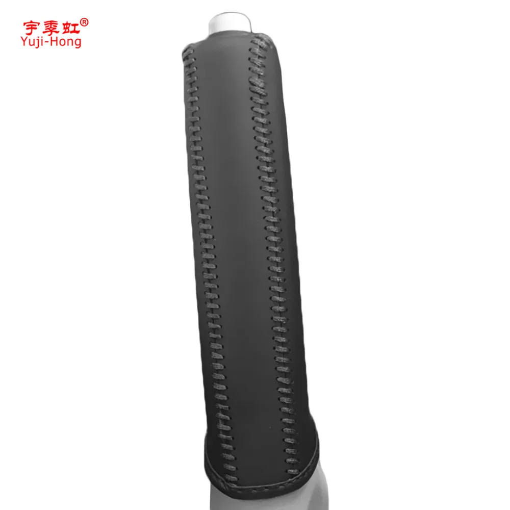 Yuji-Hong Car Handbrake Covers Case for TOYOTA YARiS L 2014- Genuine Leather Auto Styling Black Handbrake Lever Grips Cover