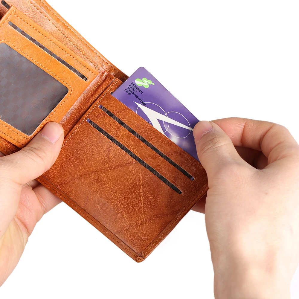Мужской винтажный кошелек из искусственной кожи с узором в виде доллара, дизайнерские мужские кошельки, повседневные кредитные визитницы, кошелек, кошелек для мужчин, сумка для денег