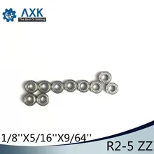 R2-5ZZ подшипник ABEC-1(10 шт) 1/" x5/16" x9/6" дюйм, миниатюрный R2-5 zz, Шариковые подшипники для моделей RC