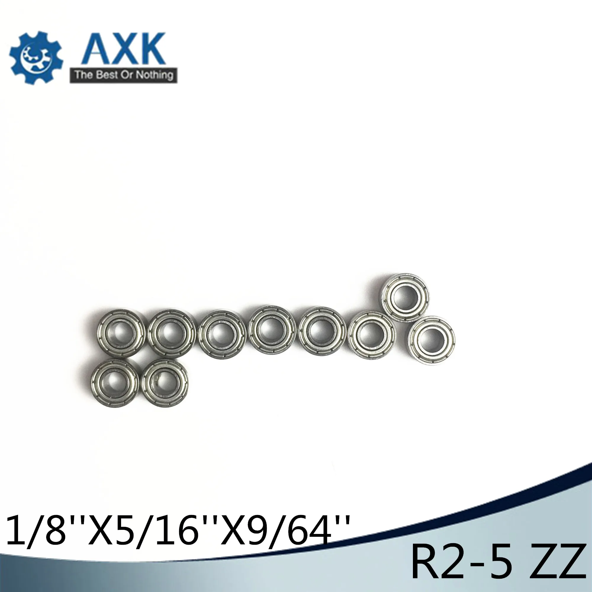 R2-5ZZ подшипник ABEC-1 (10 шт.) 1/8 &quotx5/16&quot x9/64 &quotдюйм миниатюрный R2-5 ZZ Шариковые