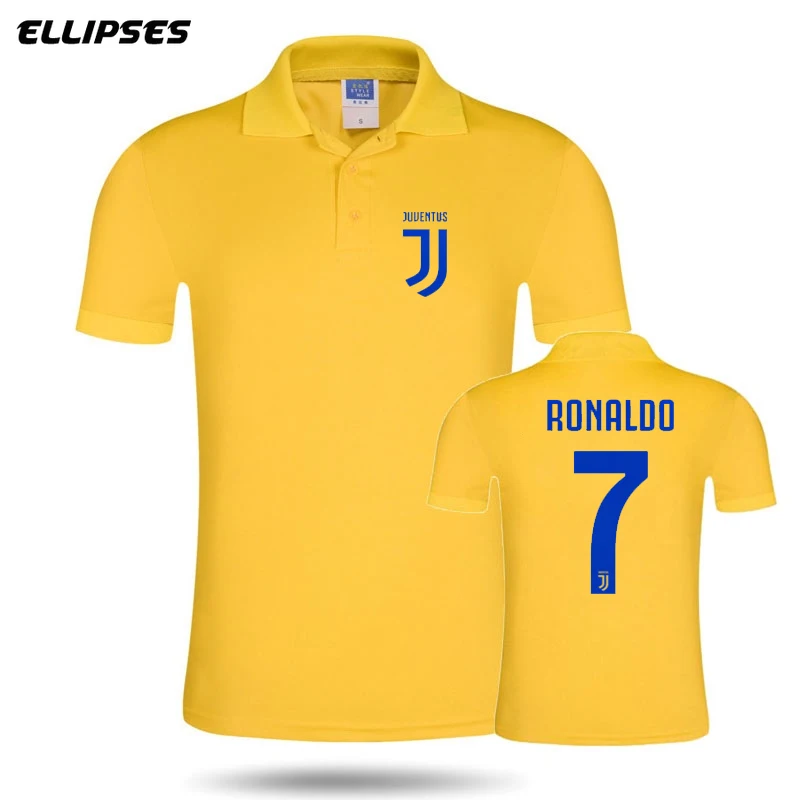 

New Men Woman Summer Sports & Casual Cristiano Ronaldo Polo Shirt Short Sleeve Breathable Solid Colour CR7 Polo Shirt