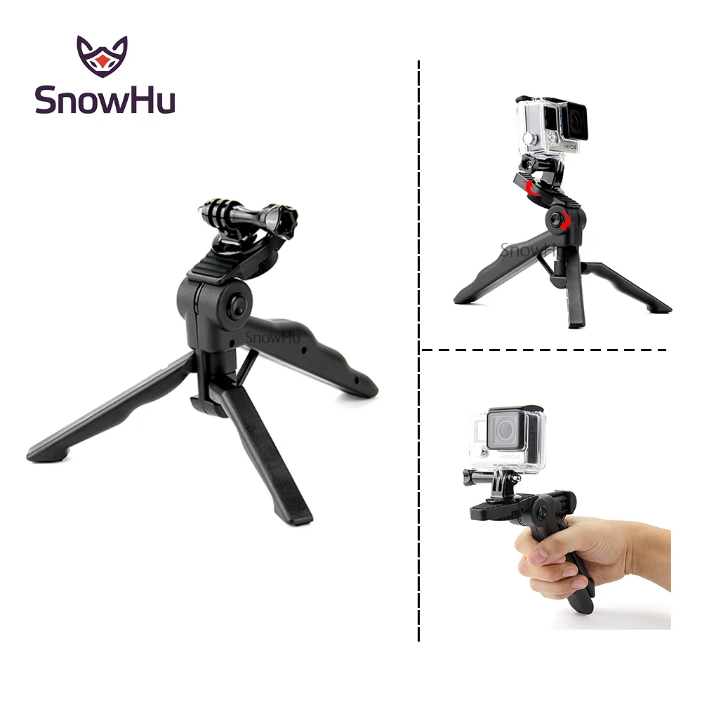 

SnowHu for Gopro Accessories High-end Tripod Monopod for Go Pro Hero 7 6 5 4S 4 3+ for XIAOMI Yi 2 for SJCAS J4000 camera GP237