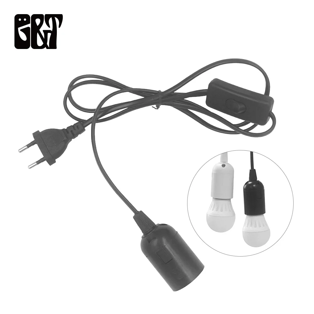 GT HG-1/HG-2 свет лампы разъем EU/US висит светодиодный подвесной светильник лампа провод розетки адаптер с выключателем