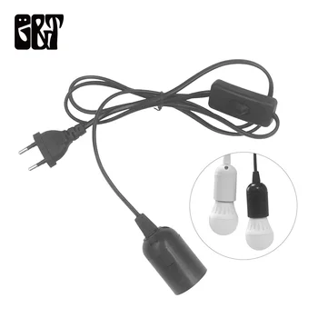 

EU Plug 1.8m Power Cord Cable Lamp Base Holder Hanging Pendant LED Light Fixture Lamp Bulb Socket Cord Adapter With Switch