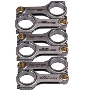 

Connecting Rod Rods for Audi A4 A6 RS4 Quattro 2.7T Conrods Con Rod 154mm Center Length EN24 Floating Crankshaft Piston Pin 4340