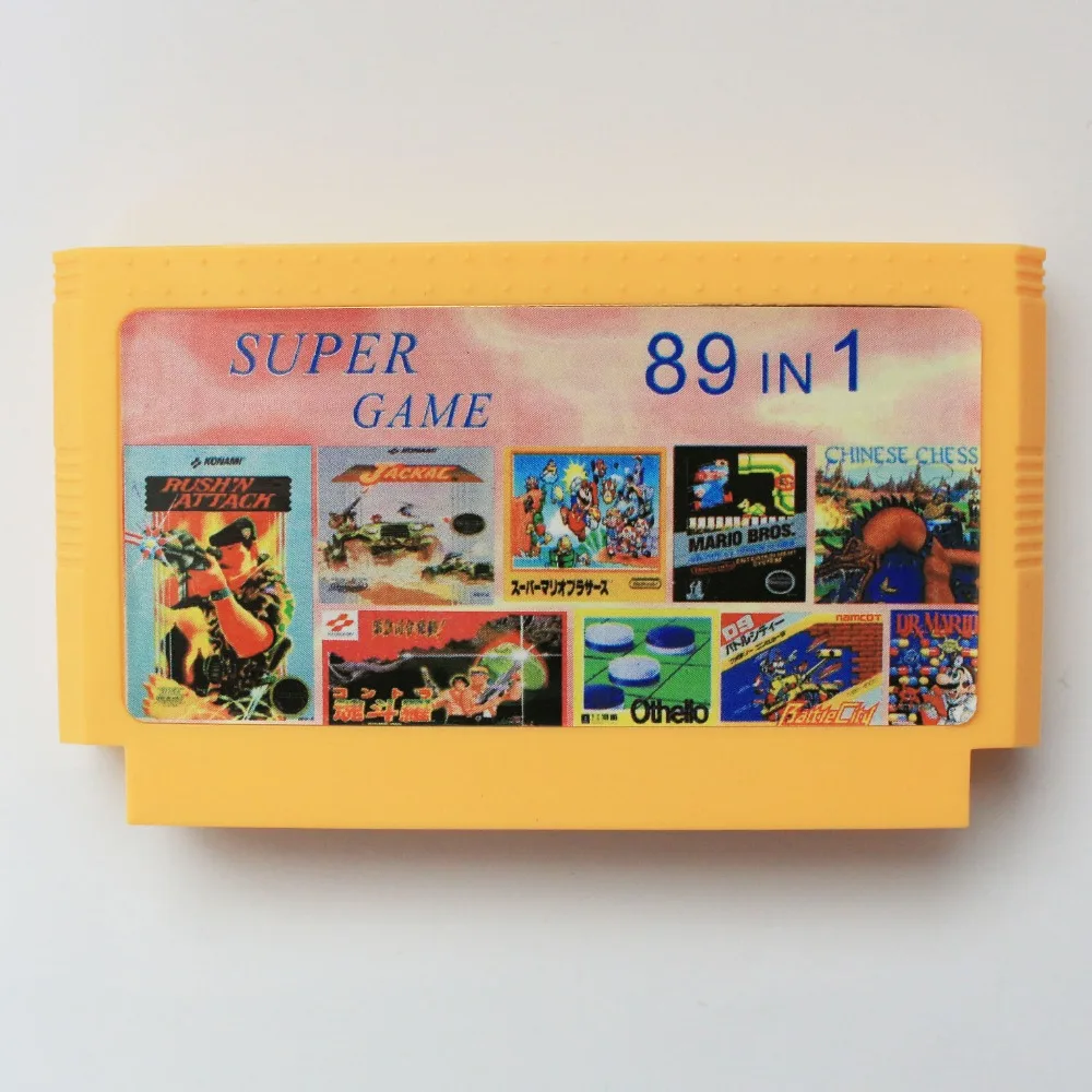 

89 in 1 Big Yellow 8 bit 60 pins Game Card