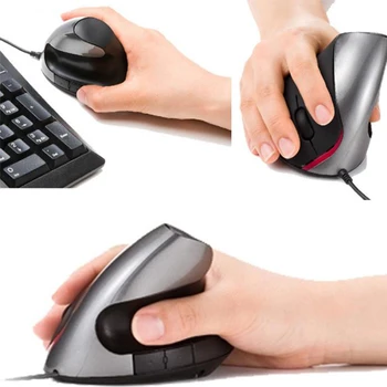 

Etmakit New Ergonomic Design USB Vertical Optical Mouse Wrist Healing For Computer PC Laptop Desktop