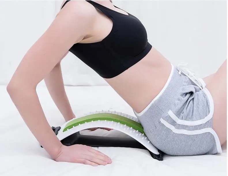 Back Massage Magic Stretcher Waist Acupuncture Body Lumbar Support Spine Massager Relaxation Spine Pain Chiropractic Health care