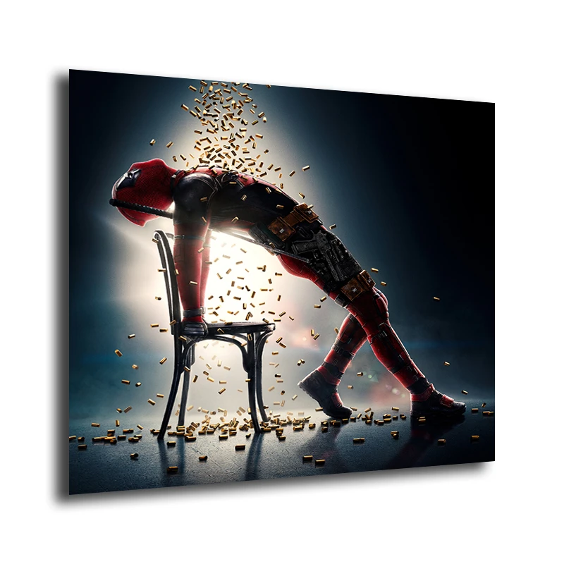 Marvel Deadpool poster wall decoration photo print 24x24 inches
