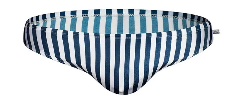 Полосатый Мужской купальный костюм с треугольным внутренним шнурком, Мужская дышащая одежда для плавания, эластичные плавки, пляжная одежда, сексуальные мужские плавки