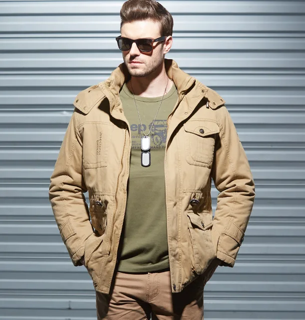 Cheap 2015 new arrival Brand Men's cotton jacket plus size thick velvet long section padded jacket outdoor wear coat men