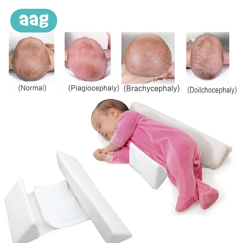

AAG Memory Foam Baby Pillows Breathable Newborn Shaping Pillow Sleep Positioner Prevent Flat Head Ergonomic Anti Roll Cushion