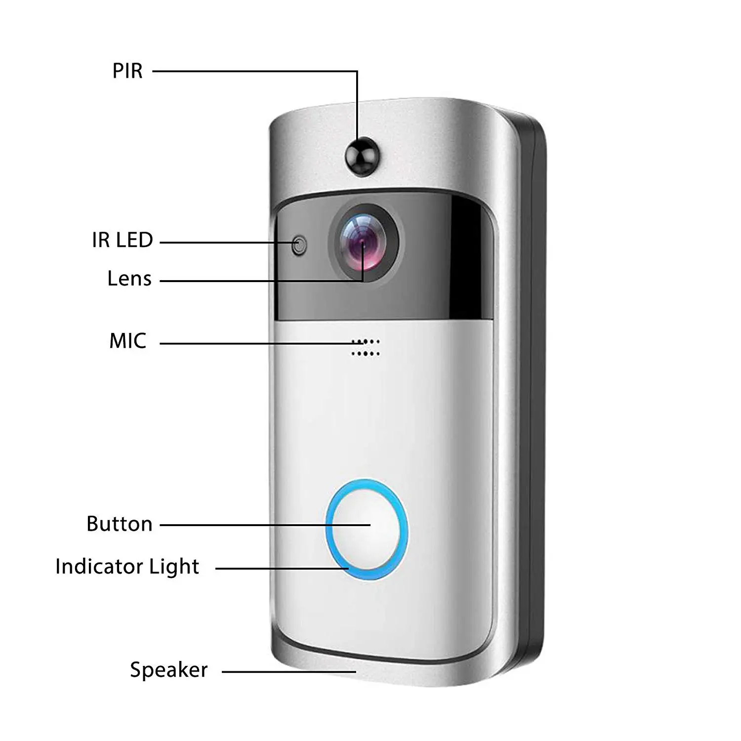 V5 умный IP видеодомофон wifi видео дверной звонок wifi дверной Звонок камера для квартиры ИК сигнализация беспроводная камера безопасности