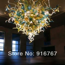LR022- Современная красивая люстра из цветного стекла