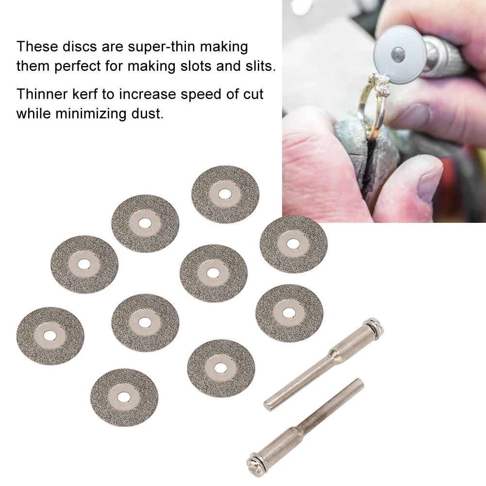 Профессиональный 10 шт. Алмазный диск отрезной ролик роторный инструмент ювелирные изделия шлифовальный станок аксессуары ювелирные изделия делая инструменты ювелирный