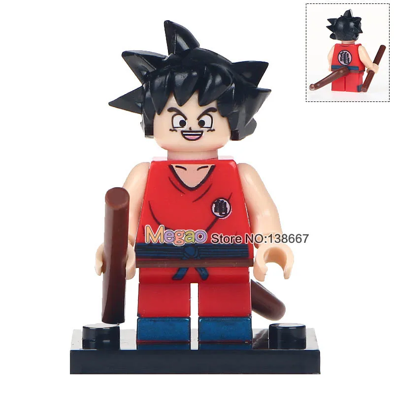 50 шт./партия Dragon Ball Z Sun Wutian Wu Tianx trunks Сунь Укун Тяньцзинь рисовые строительные блоки игрушки для детей - Цвет: Сливовый