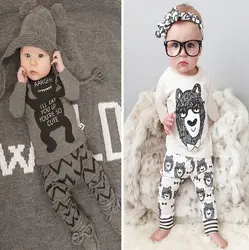 Новый Комплект детской одежды для мальчиков маленький монстр комплекты хлопковой одежды детская одежда для детей Штаны костюмы