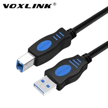 VOXLINK USB 2.0 Print Cable Type A to B Male to Male Printer Cable 1m/1.8m /3m /5m For Camera Epson HP Printer