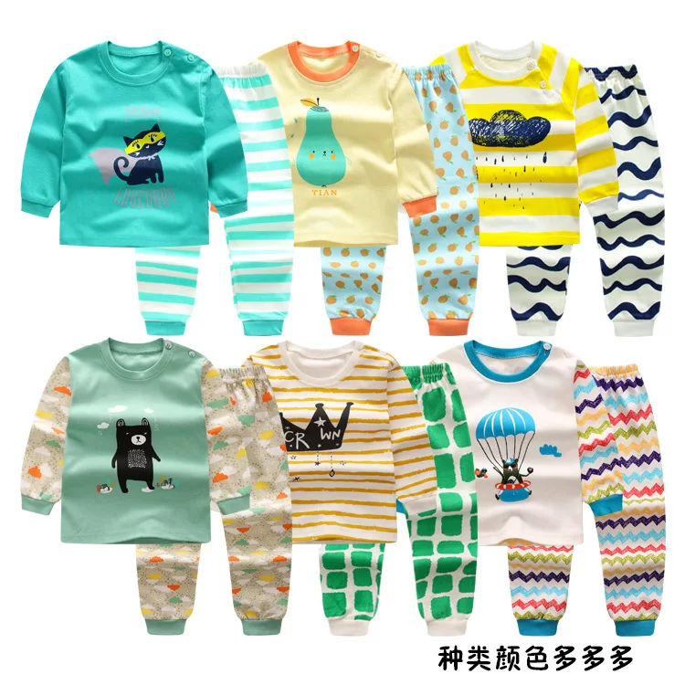 

Baby Boys Clothes 2019 Spring Autumn Cartoon Leisure Long Sleeved T-shirts + Pants Newborn Baby Girl Clothes Kids Bebes Suits