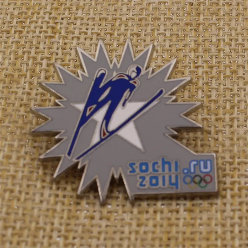 High Polished Hard Enamel Metal Sochi Lapel Pin for Sale | Дом и сад