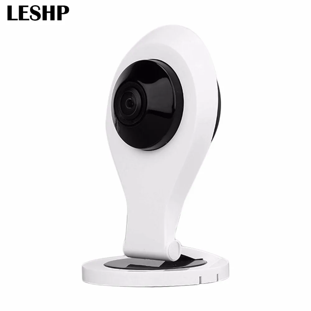 LESHP WIFI IP Camera VR H264 720P HD 180 Degree View Angle 1.44mm Lens Panoramic Network Surveillance Home Security Baby Monitor