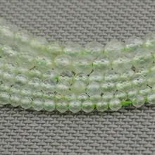 Натуральный прехнит граненые круглые бусины 2 мм/3 мм/4 мм