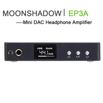 

Moonshadow EP3A Mini DAC Headphone Amplifier Bluetooth ES9038Q2M DSD512 USB DAC Amp Hifi Decoder