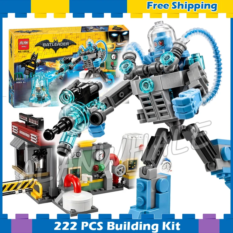 

222pcs Super Heroes Batman Movie Mr. Freeze Ice Attack 10628 DIY Model Building Blocks Assemble Gifts Sets Compatible with Lego