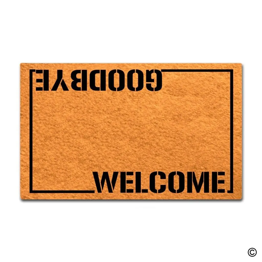 Doormat Mat Goodbye Door Mat Decorative Home Indoor