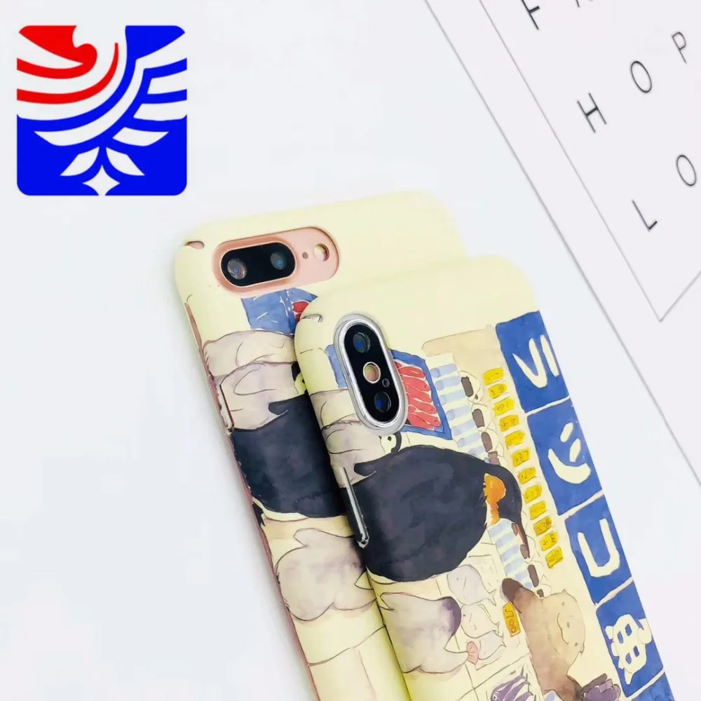 Задняя крышка PEIPENG lovel в мультяшном гонконгском и японском стиле для iPhone X 7 6 6S Plus XR