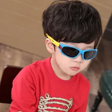 BAOLANG модные детские солнцезащитные очки тренд силиконовые солнцезащитные очки для улицы для мальчиков и девочек Солнцезащитные очки детские Поляризованные спортивные очки