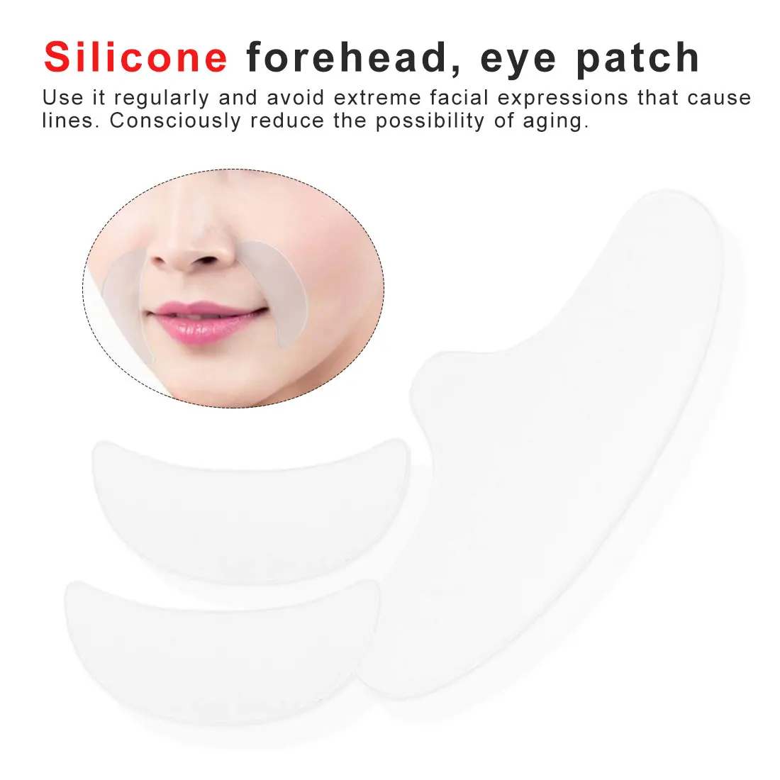 

Anti Wrinkle Eye Face Pad Medical Grade Silicone Invisible Chest Pad Anti aging Eliminate And Prevent Face Wrinkle