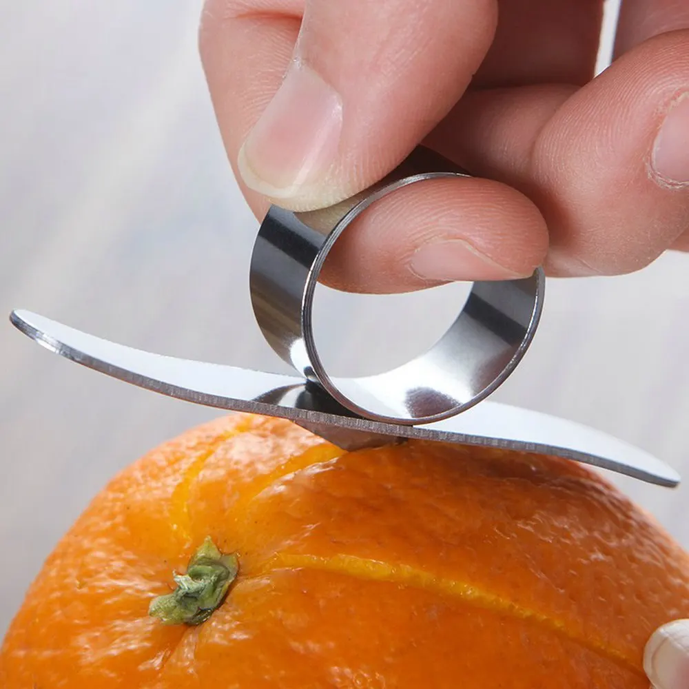 

Stainless Steel Orange Peeler Easy Open Lemon Parer Citrus Fruit Skin Remover Slicer Peeling Kitchen Gadgets Orange Peeling