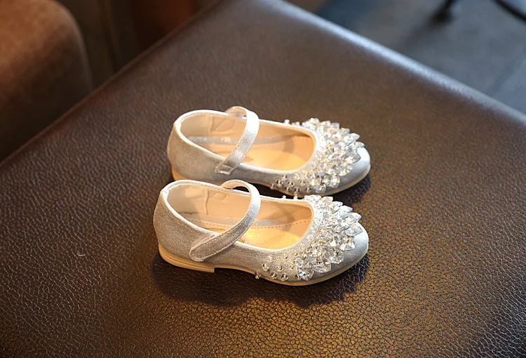 Новинка 2019 года; модная кожаная обувь принцессы для маленьких девочек; обувь для свадебной вечеринки со стразами; мини-обувь melissa zapatos