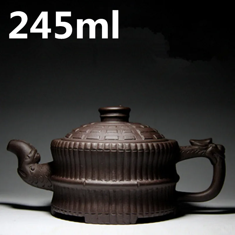 

Gong Fu Tea Set 245ml Teapot Yixing Zisha Clay Chinese Porcelain Teapots Authentic Tea Pot Purple Sand Mud Tea Sets Kettle
