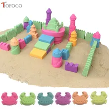 TOFOCO 500 г глиняный песок, сделай сам, пластилин, мягкий пластилин, развивающая игрушка, волшебный игровой песок, пляж, уличные игрушки для детей