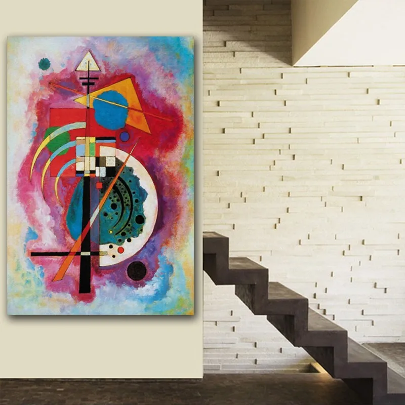 Free-shipping-Modern-Canvas-Paintings-Vasily-Kandinsky-Orange-Wall-Art-Oil-Painting-Set-Bar-Dinning-Room (1)